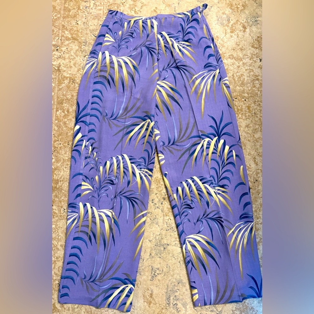 Tommy Bahama Lavender and Beige Silk Pants never worn